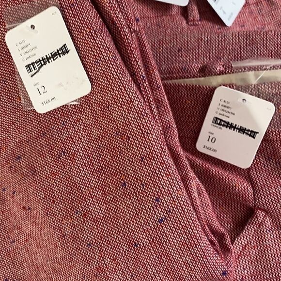 FREE PEOPLE SELINA TWEED TROUSERS PINK ROSE NWT - Picture 13 of 15